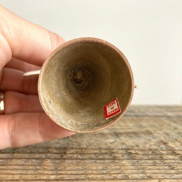 Brass delicate angel candlesticks set of 2 - Picture 7 of 11